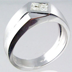 Diamond Mens Ring .53TDW 18KT White Gold